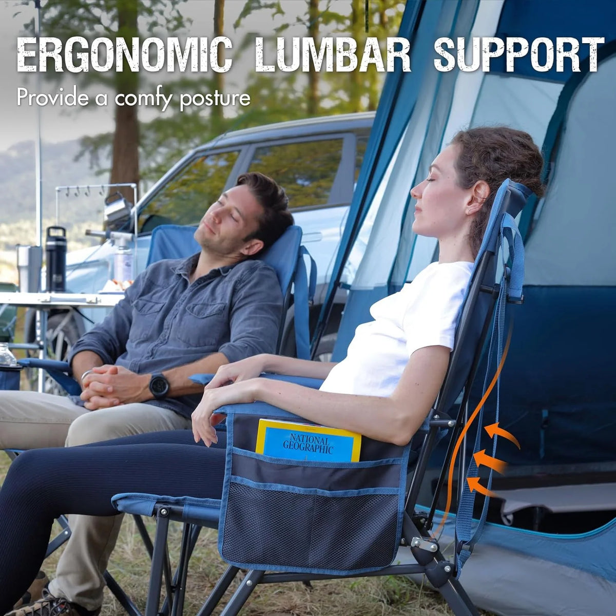Folding Portable High Back Oversized Camping Chair V413