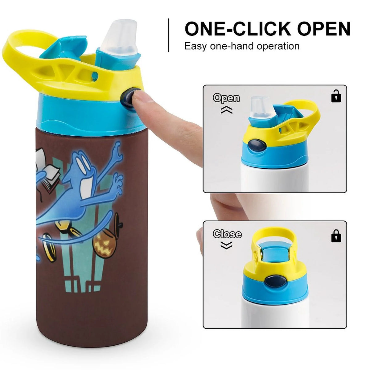 Insulated Stainless Steel Water Bottle with Straw Z3987