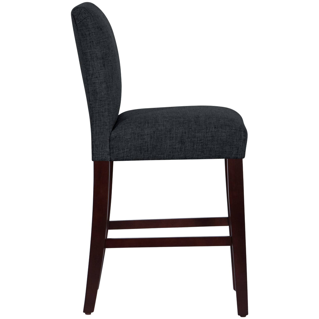 Black Linen Counter Height Barstool A193