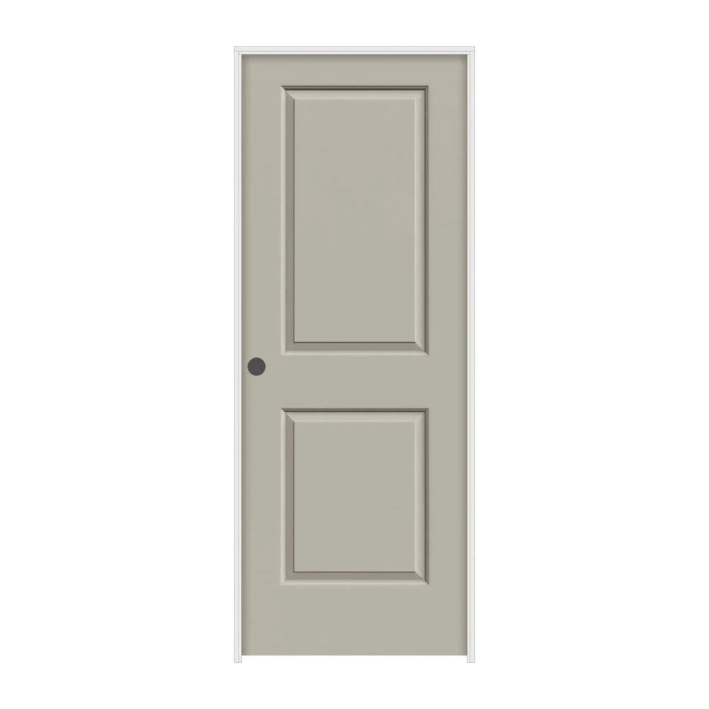 24 in. x 80 in. Desert Sand Painted Right-Hand Smooth Molded Composite MDF Single Prehung Interior Door E634581