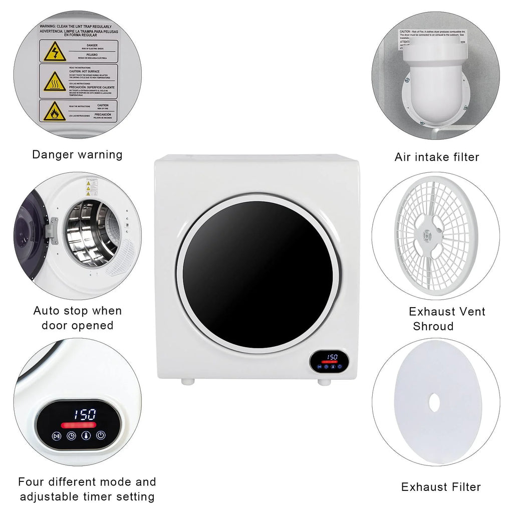 2.6 cu.ft Compact Laundry Dryer P907361