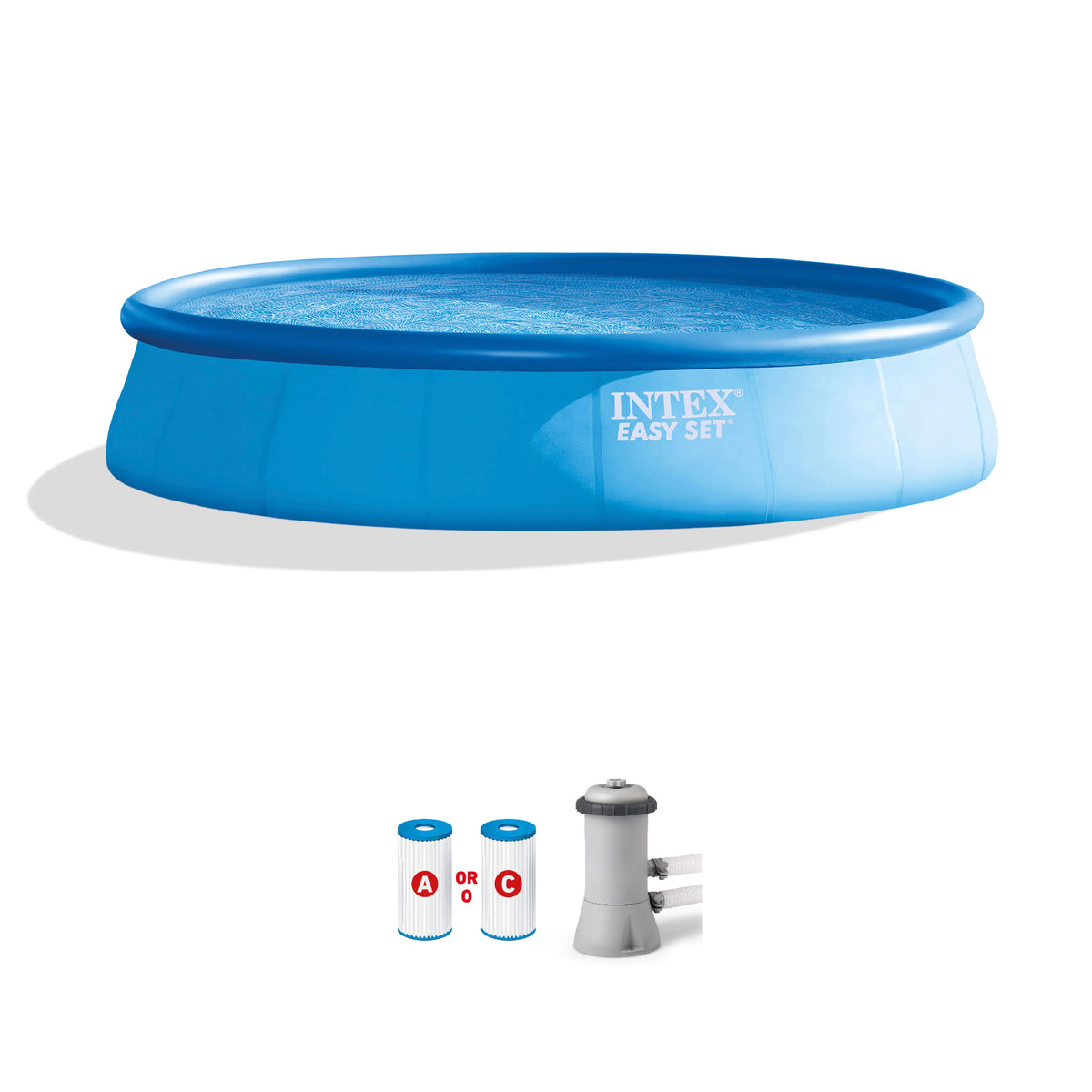 12ft x 30in Inflatable Swimming Pool with Filter Pump I301570