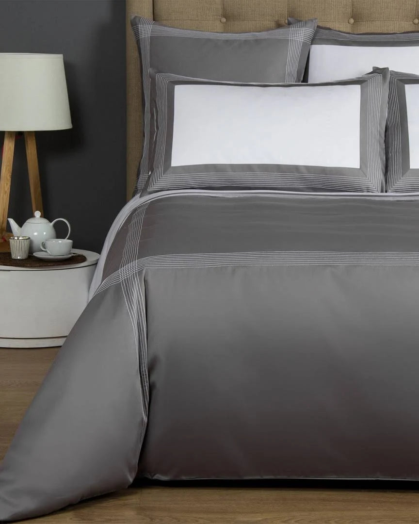 King Slate Gray Duvet Cover D214