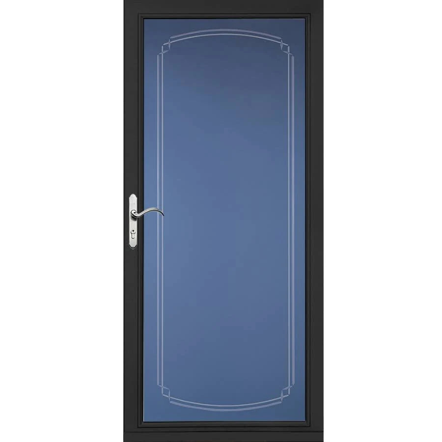 Black Full-View Aluminum Storm Door Y973597