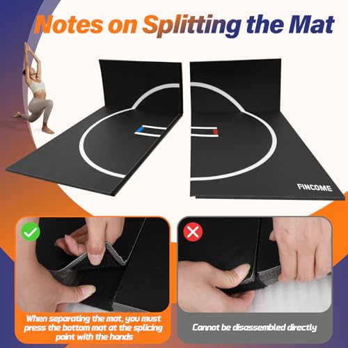 10' x 10' Black Wrestling Mat J95269