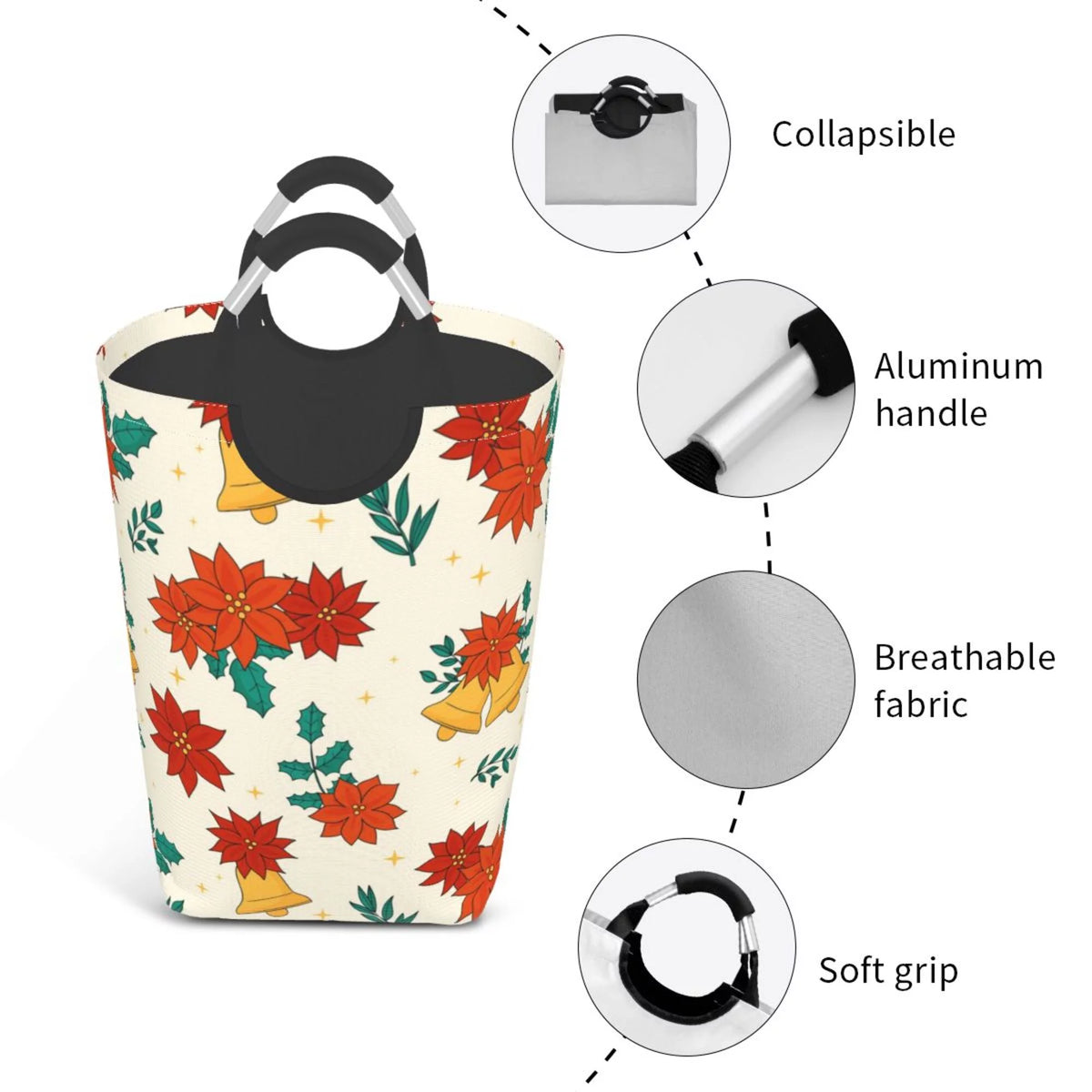 Collapsible Laundry Basket with Handles U481