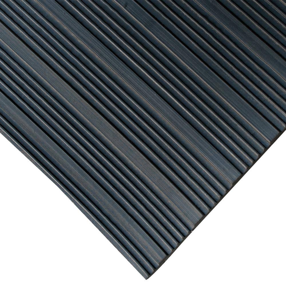 Black Composite Rib Rubber Floor Mat R250843