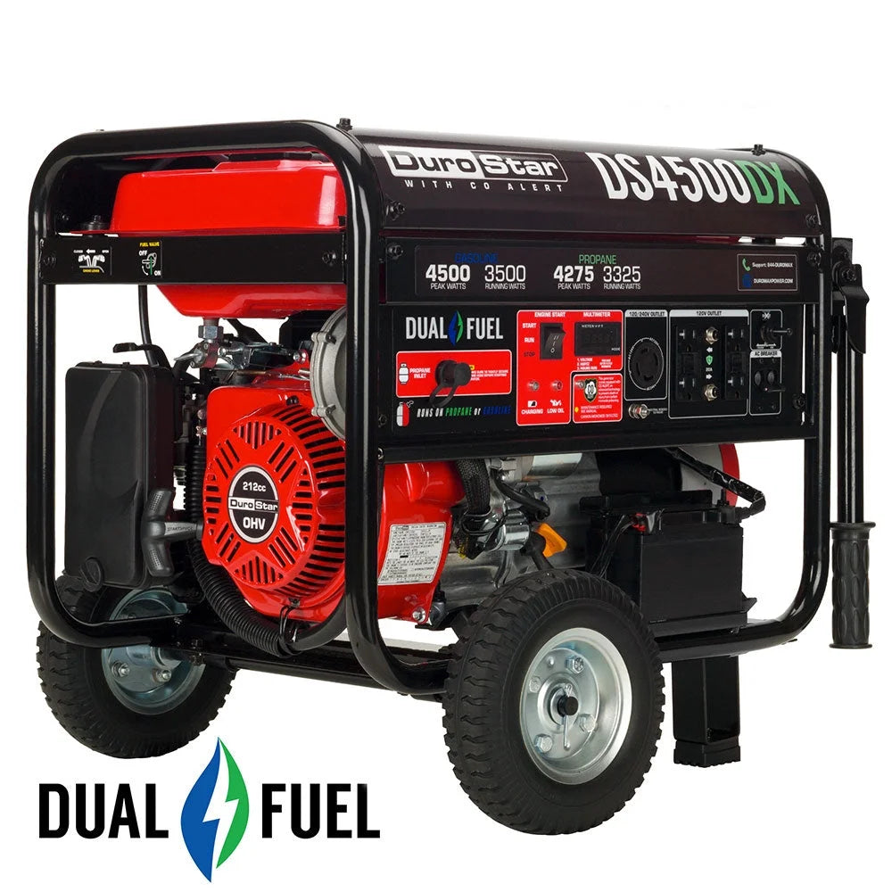 4500W Dual Fuel Portable Generator with CO Alert V760763