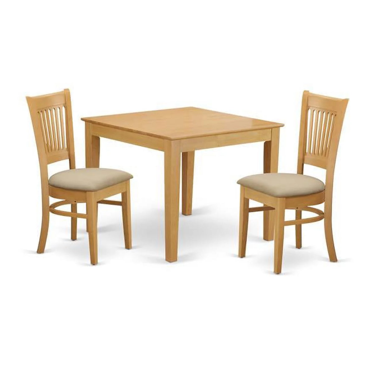 Oak Dining Table & 2 Chairs O651840