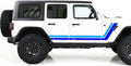 Vinyl Decals Compatible with Jeep JL Wrangler (Yellow-Orange) M9710