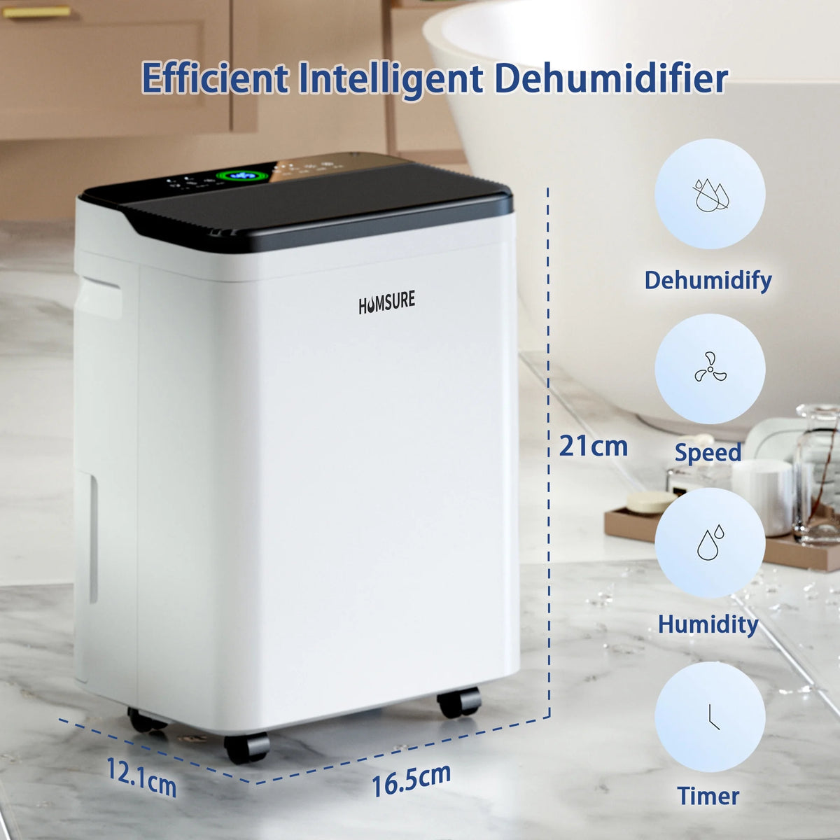 50 Pint Dehumidifier with Humidity Control X611