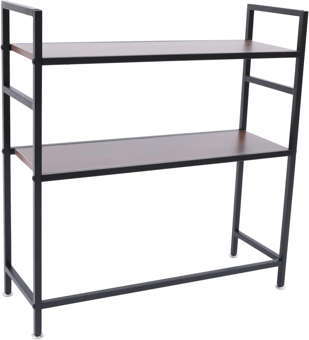 2-Tier Wood Desk Hutch Q9042