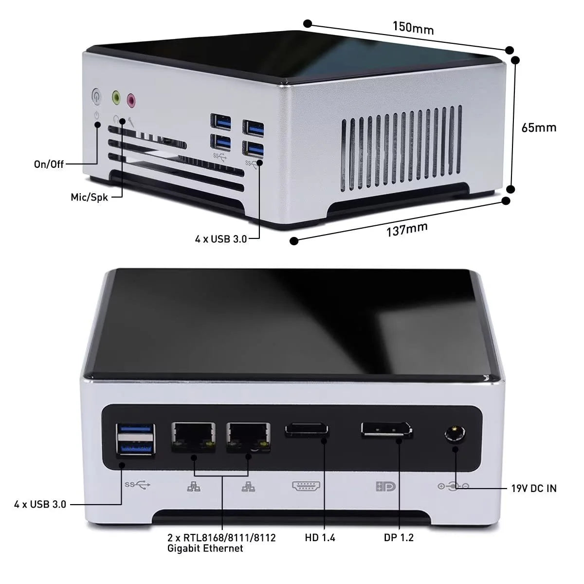Mini PC Octa Core i9 16GB RAM 1TB SSD T38515