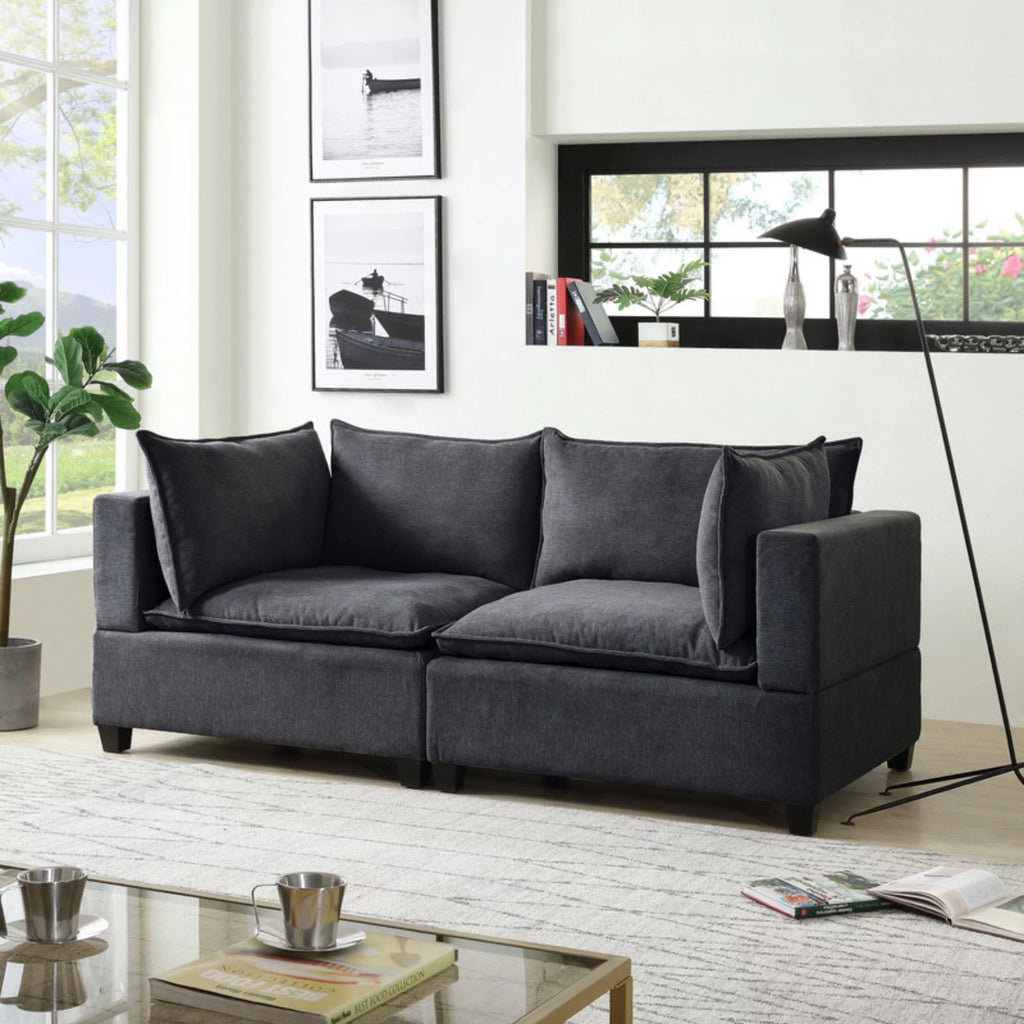 Dark Gray Loveseat F535728