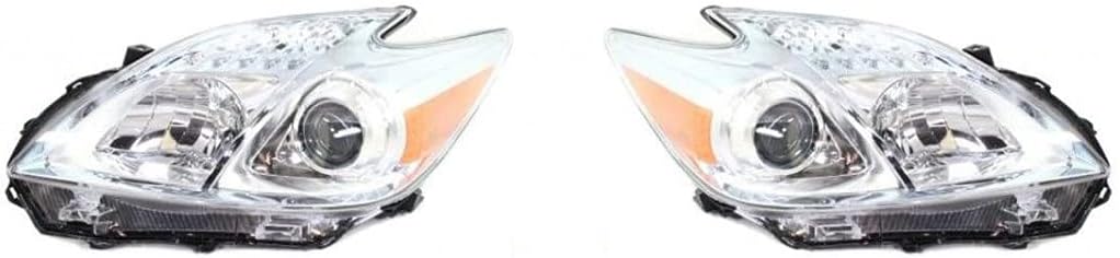 Pair Halogen Head Lights Assembly Unit A40507