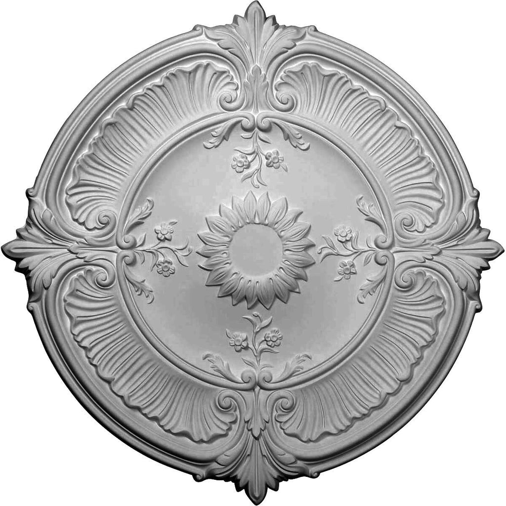 Pale Gold Acanthus Leaf Ceiling Medallion S467