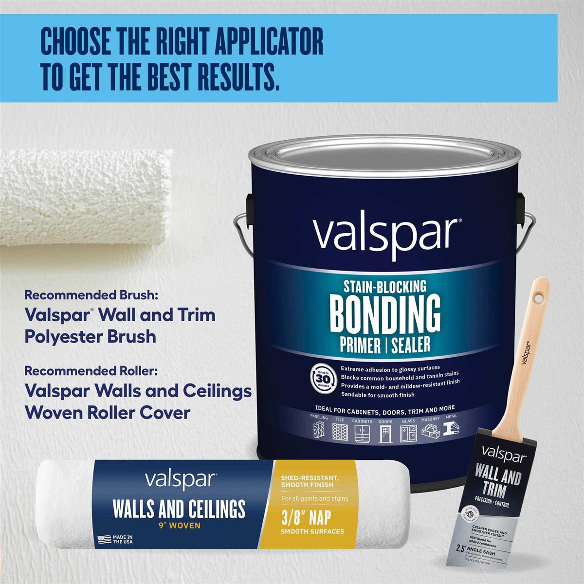 Interior or Exterior Bonding Water-Based Wall & Ceiling Primer U6318