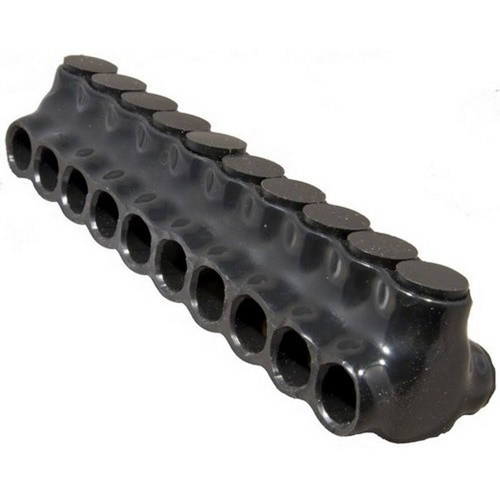 Black Insulated Multi-Cable Connector, Dual Entry 10 Ports L48147