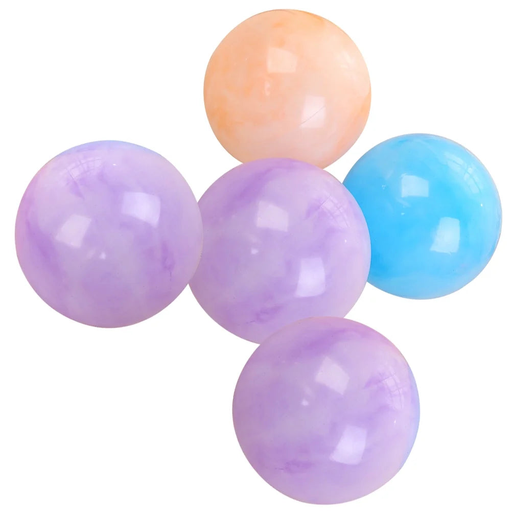5pcs Plastic Air Filled Bouncy Rubber Balls P800