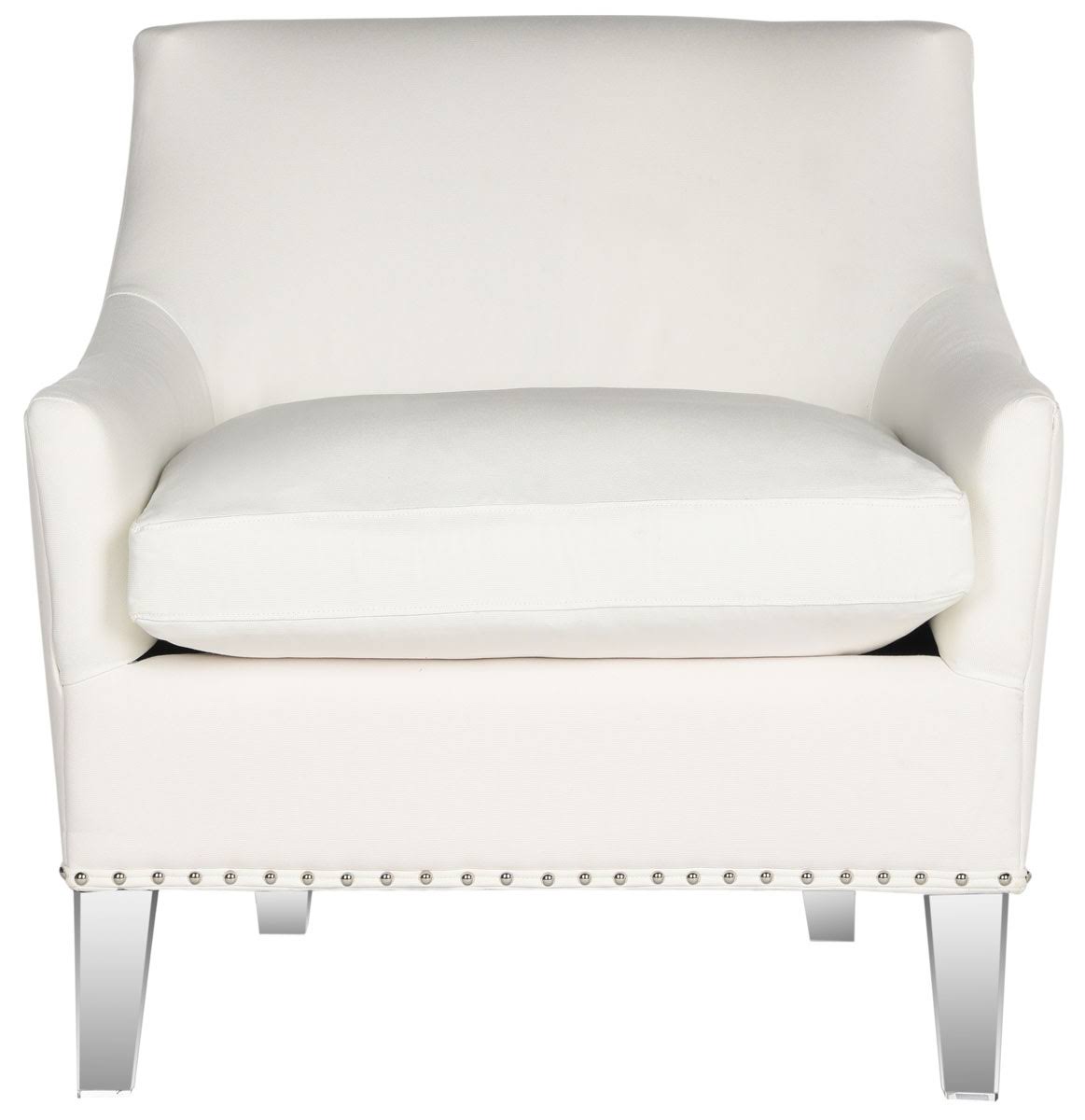 White Tufted Club Chair A31474