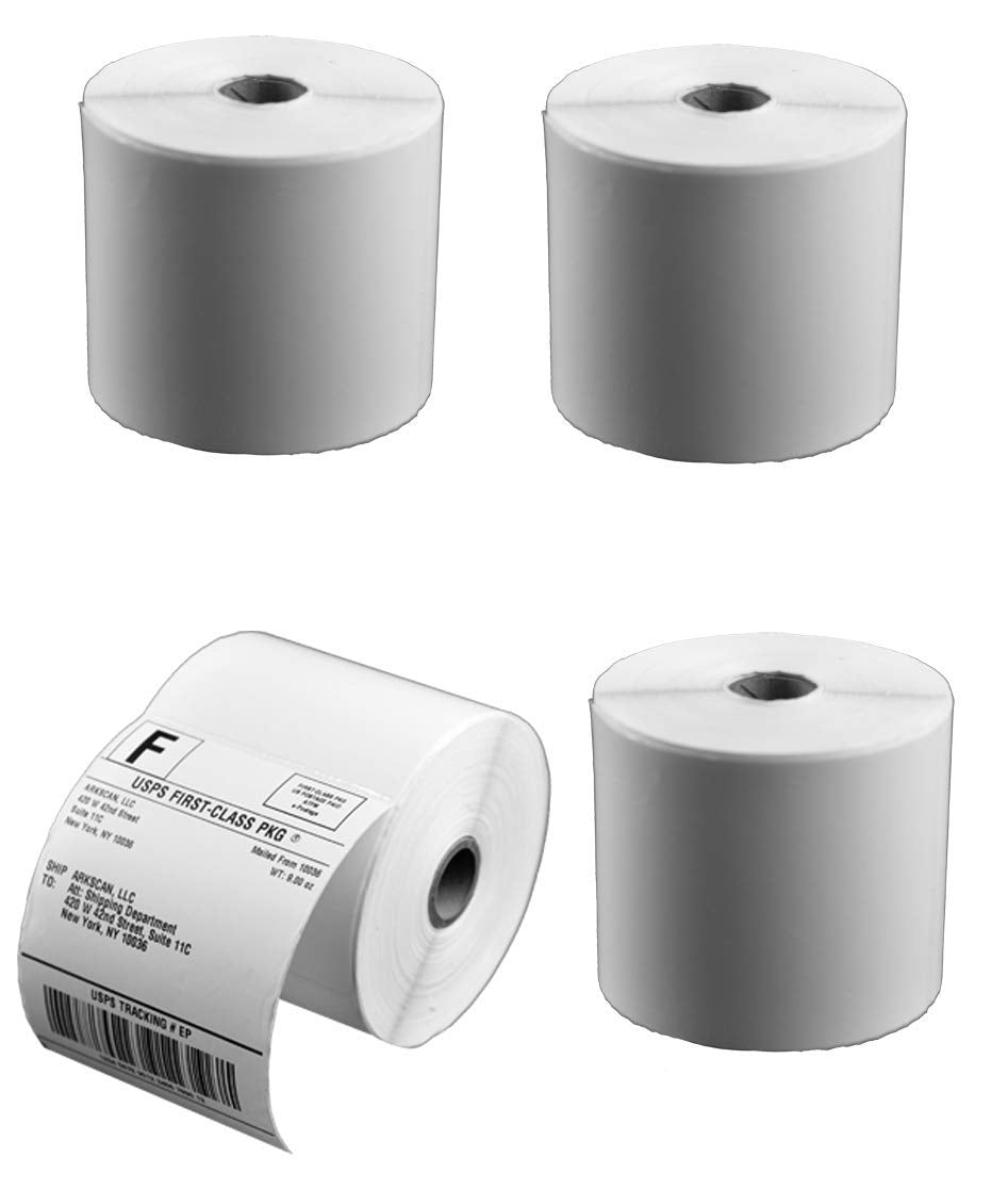 4x6 Shipping Label, Direct Thermal, White, Pack of 2 U93097
