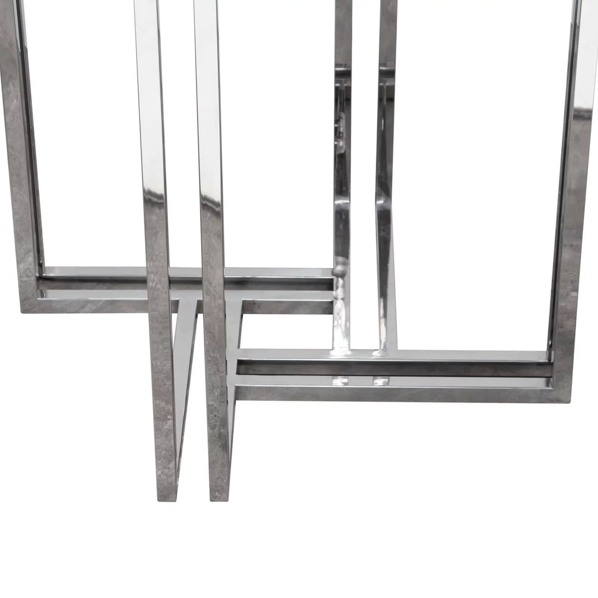 Round Stainless Steel Dining Table with Tempered Glass Top V247