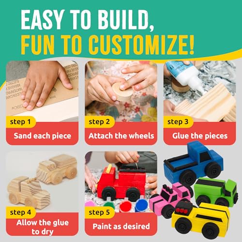 DIY Wood Building Kit, 1-Pack D504783