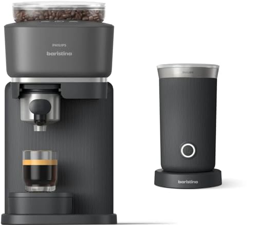 Black Espresso Machine with Milk Frother Bundle U335