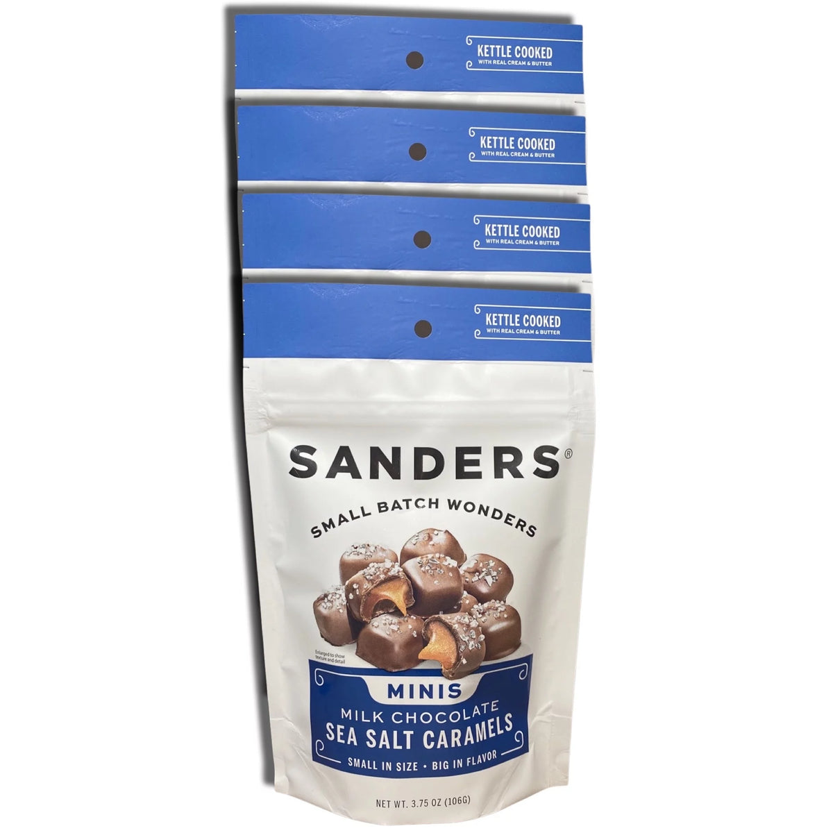 Milk Chocolate Sea Salt Caramel 3.75 oz Bag Value Pack of 4 N683085