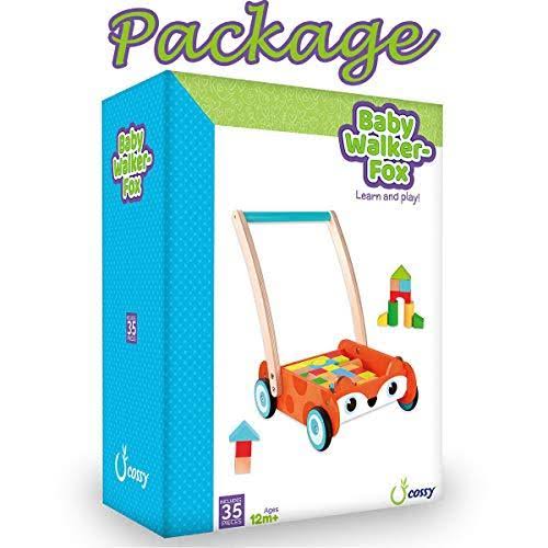 35 Pcs Wooden Baby Learning Walker Push Toy Y961
