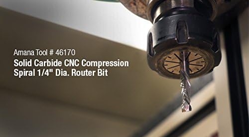Solid Carbide Compression Spiral CNC Router Bit E115220