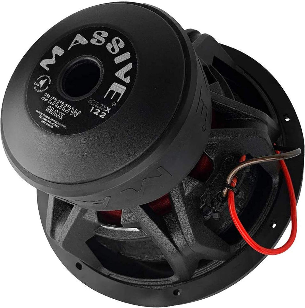 12 Inch Car Audio Subwoofer, 1000 Watt RMS, Dual 4 Ohm V388