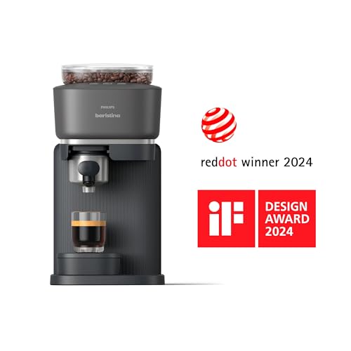 Black Espresso Machine with Milk Frother Bundle U335