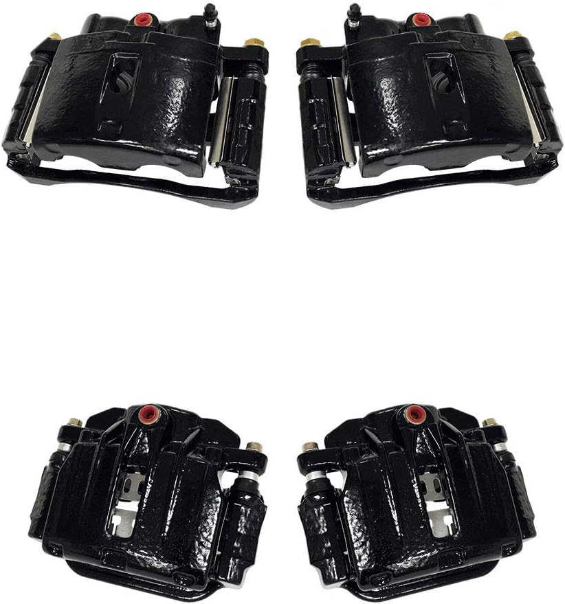 Black Semi-Loaded Calipers and Hardware Brake Kit F777