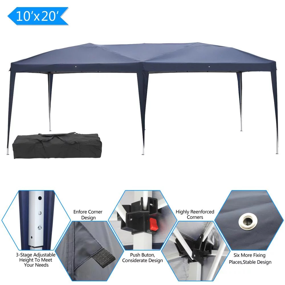 10'x20' Blue Pop Up Canopy Tent G498424