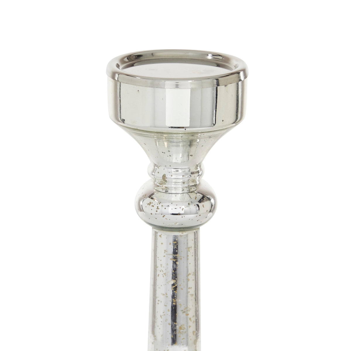 Silver Glass Candle Holder (Set of 3) Z105