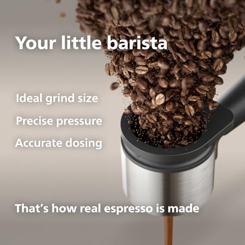 Black Espresso Machine with Milk Frother Bundle U335