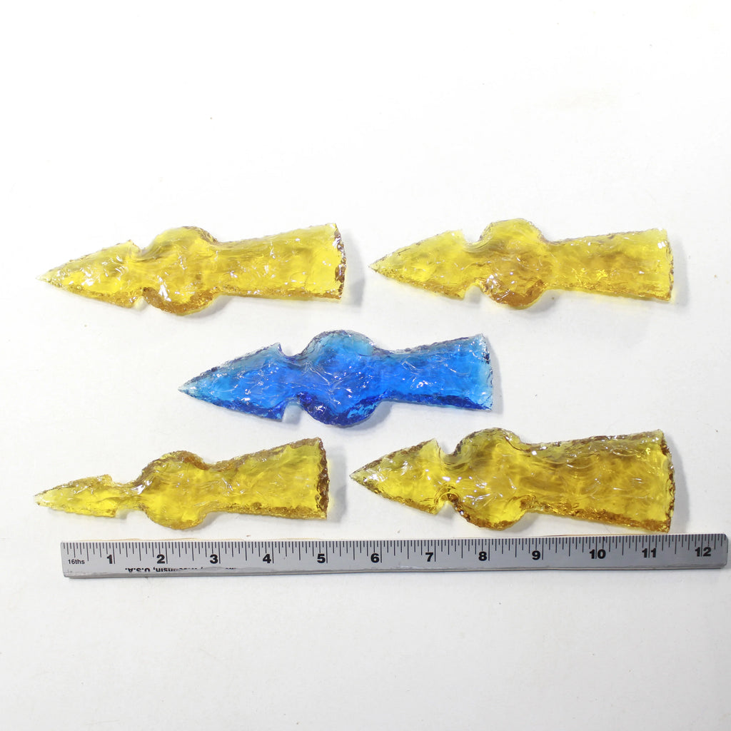 Glass Ornamental Tomahawk Heads W3074