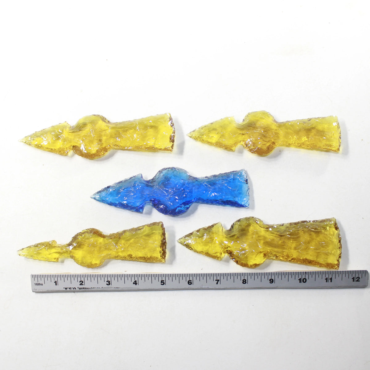 Glass Ornamental Tomahawk Heads W3074