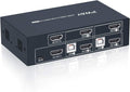 2 Port Dual Monitor KVM Switch HDMI 4K@30Hz with 4 HDMI Cables E285921