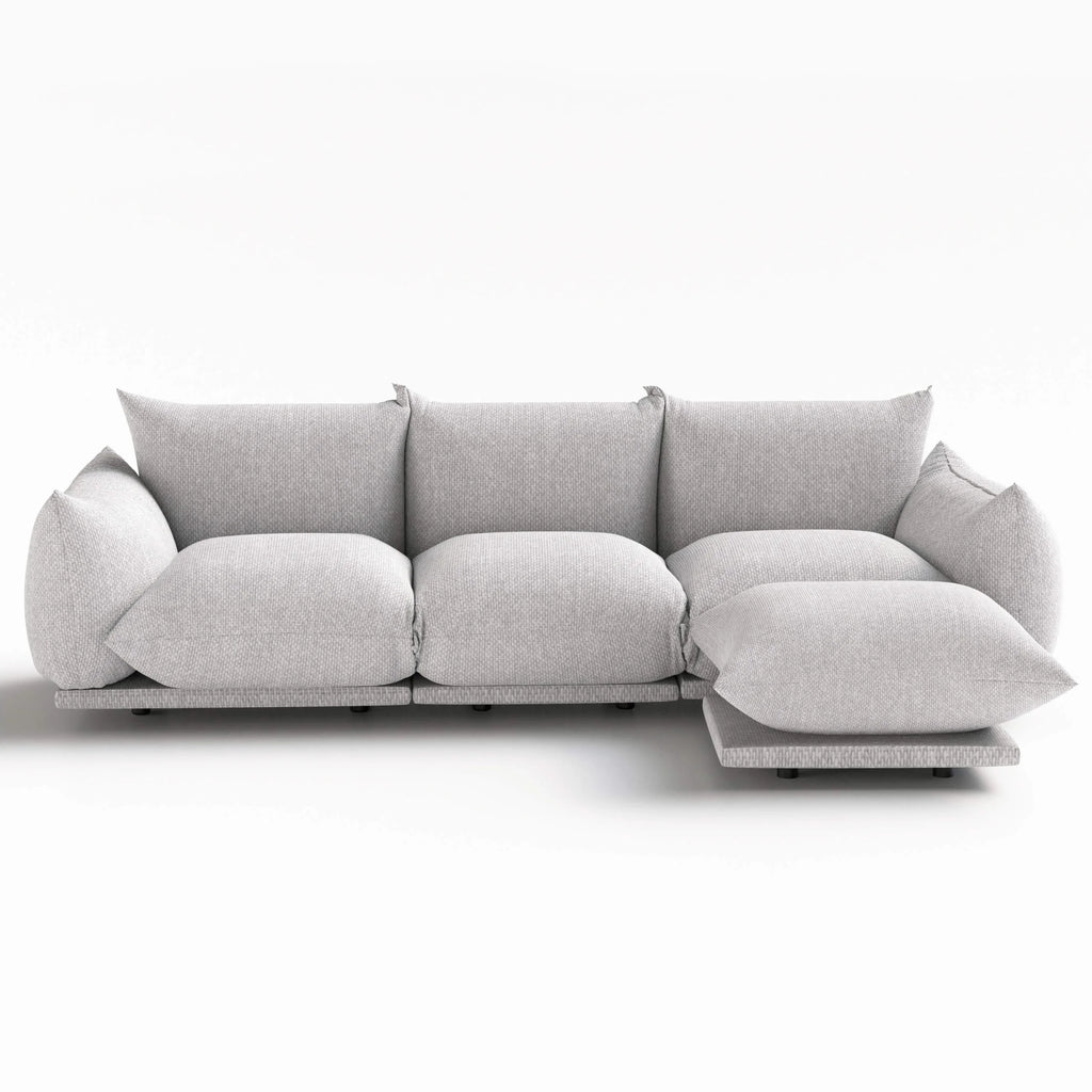 Gray L Shape Sectional Sofa W682