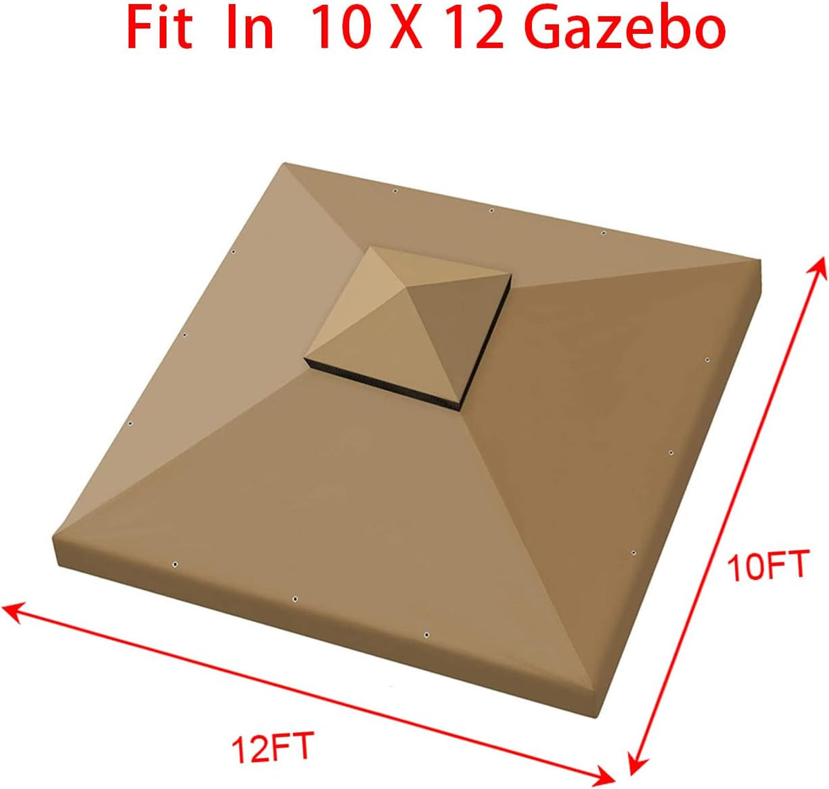 Replacement Canopy Top Double Tier Gazebo Roof Cover 10x12 W7623