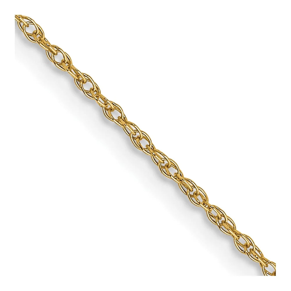 14 kt Yellow Gold Cable Rope Chain 22 Inches P6736