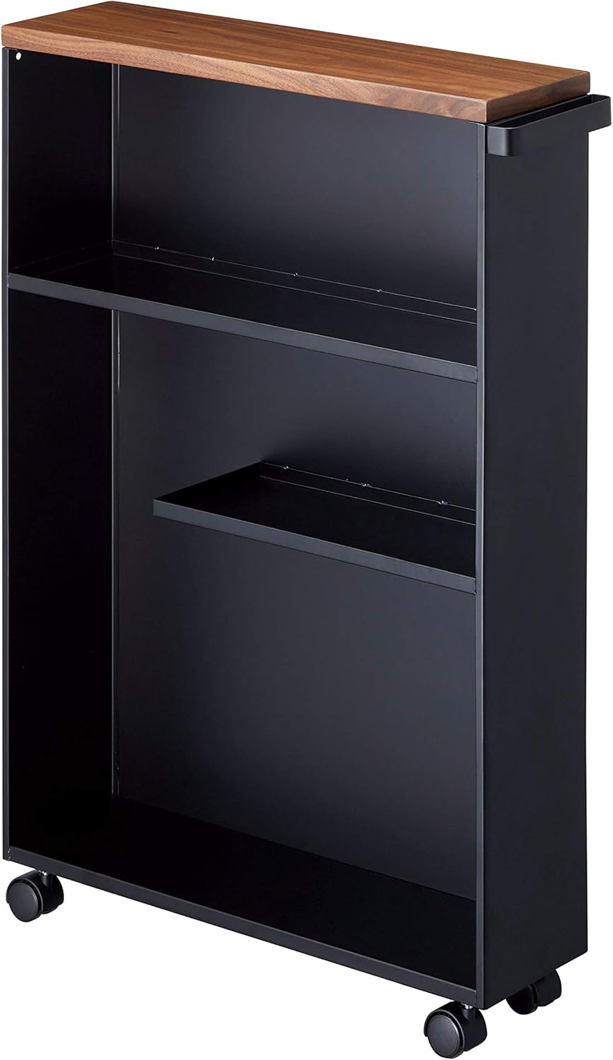White Rolling Slim Bathroom Cart Z63572