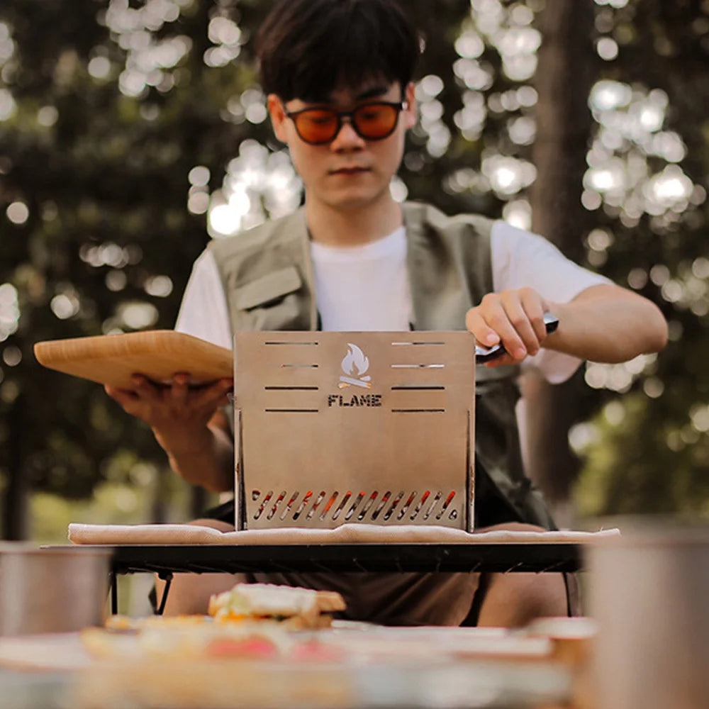 Portable Stainless Steel Camping Stove H115