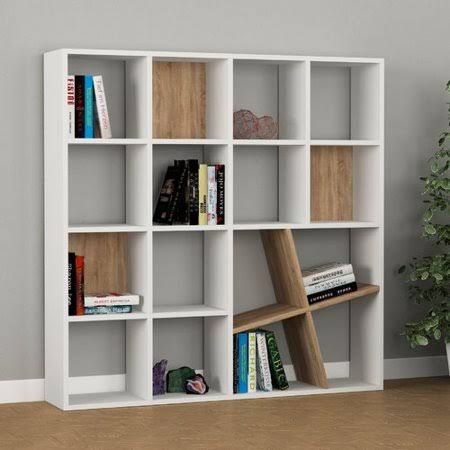 White Standard Bookcase B631270