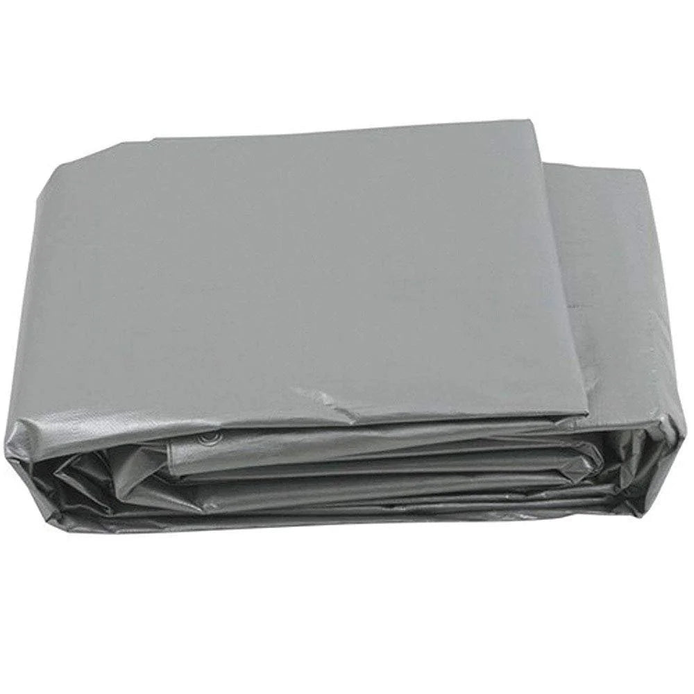 Gray 16 X 20 Waterproof Polyethylene Tarp Y3045