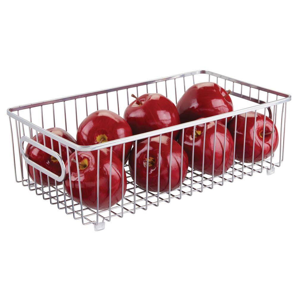 Metal Kitchen Pantry Food Storage Basket, 4 Pack I7888