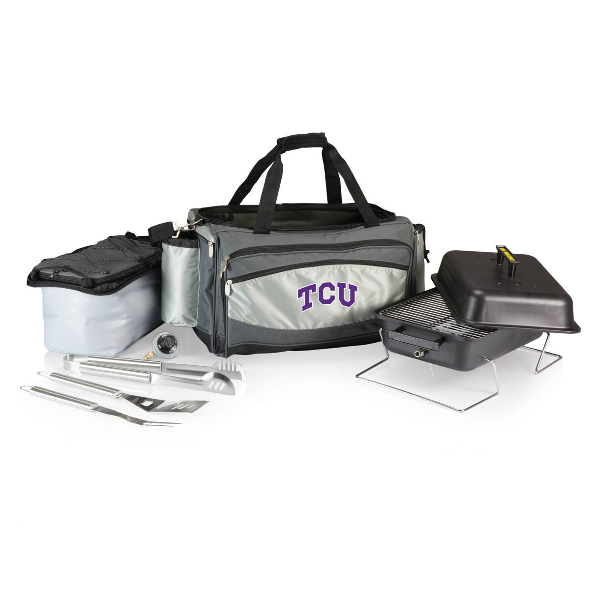 TCU Horned Frogs Cooler and Propane Gas Grill J8248