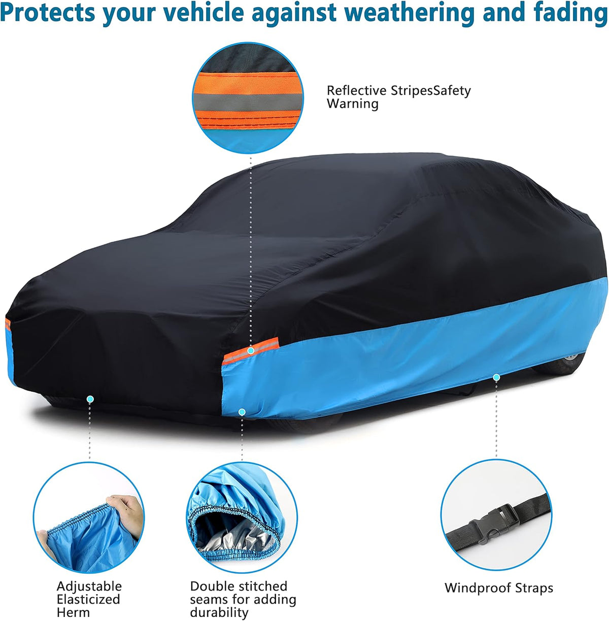 Waterproof All Weather Breathable UV Protection Car Cover N59837